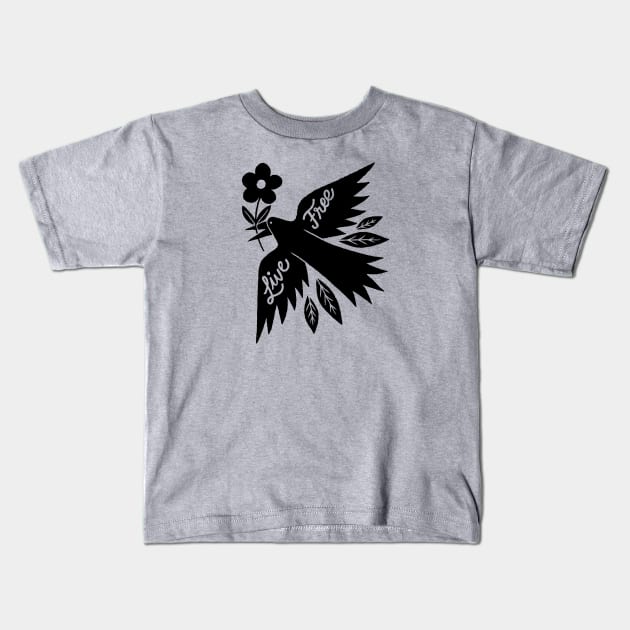 live free Kids T-Shirt by MatthewTaylorWilson